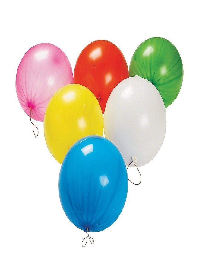 Islmlisa Fun-Filled Balloons Neon Punch Balls with Rubber Band Handle(12Piece 18")-Assorted Colors - Image 5